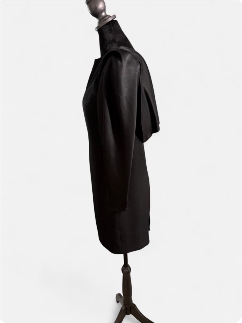 Tom & Linda Platt Saks Fifth Avenue Vintage Black Dress Petite Long Sleeve - Picture 3 of 6
